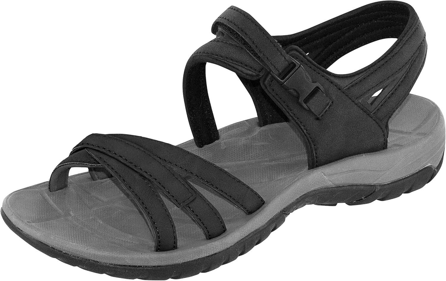 Northside Womens Colette Open Toe Sport Sandal - Lightweight compression molded EVA Insole with Durable Rubber Traction Outsole - Easy On and Off with Quick Release Buckle