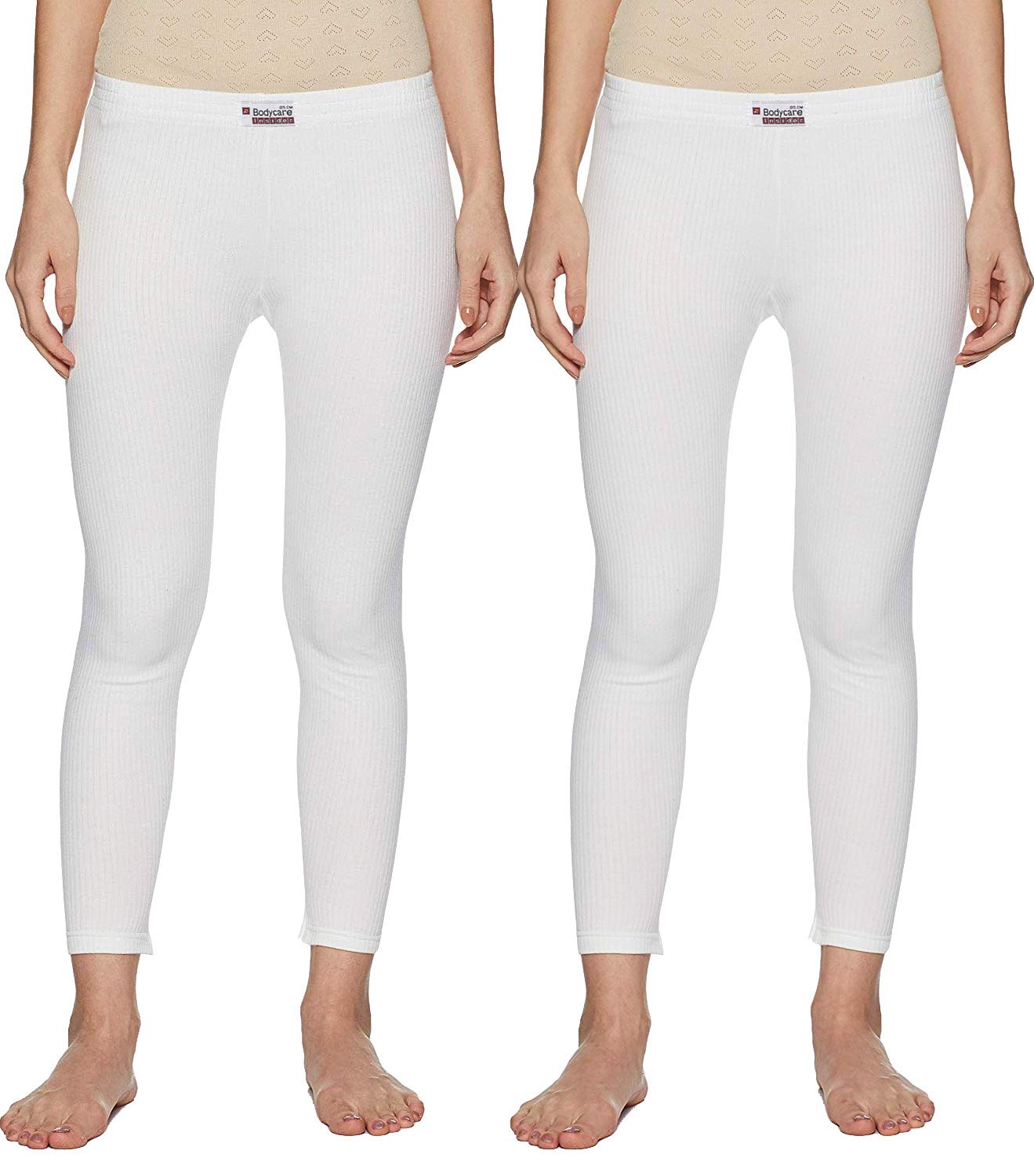 bodycare insider White Premium Women's Thermal Lower/Trouser/Bottom - Pack of 2 (B202-80cm)-picture-19
