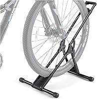 CHEPARK Freestanding Bike Floor Stand Rack - Indoor Storage for 20-29" Mountain Road Bikes, Garage Home Organizer (1 Bike)