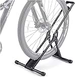 Bike Floor Stand Rack- Indoor Bike Stand for Garage/Home - Bike Storage Bicycle Parking Rack Fit 20”-29” Mountain Road Bikes (1 Bike Rack)