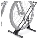 CHEPARK Bike Floor Stand Rack- Indoor Bike Stand for Garage/Home - Bike Storage Bicycle Parking Rack Fit 20”-29” Mountain Road Bikes (1 Bike Rack)