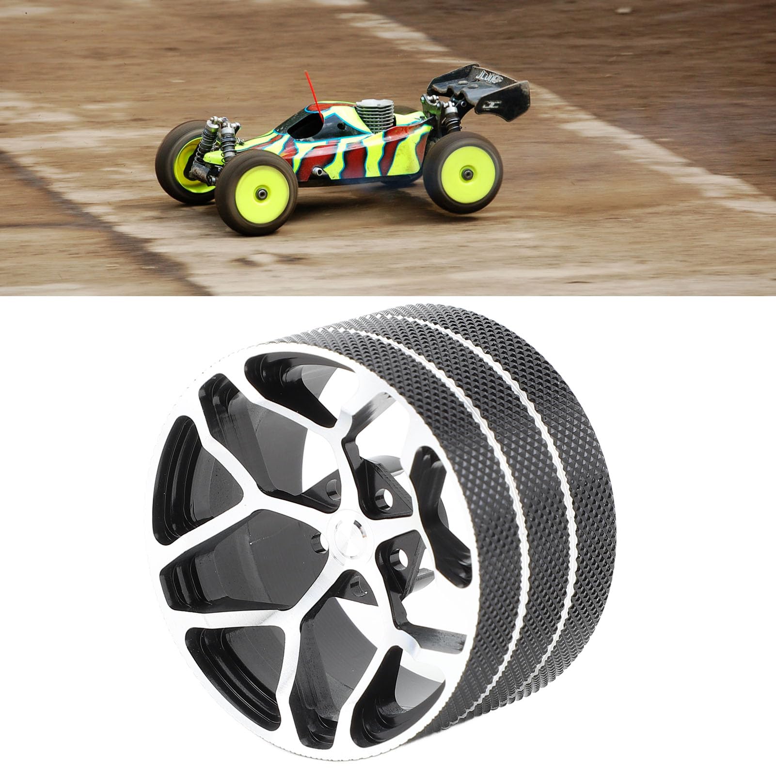 Volant Métal RC Pour Émetteur - Anodisé - Compatible Futaba Dumborc RadioLink Wfly