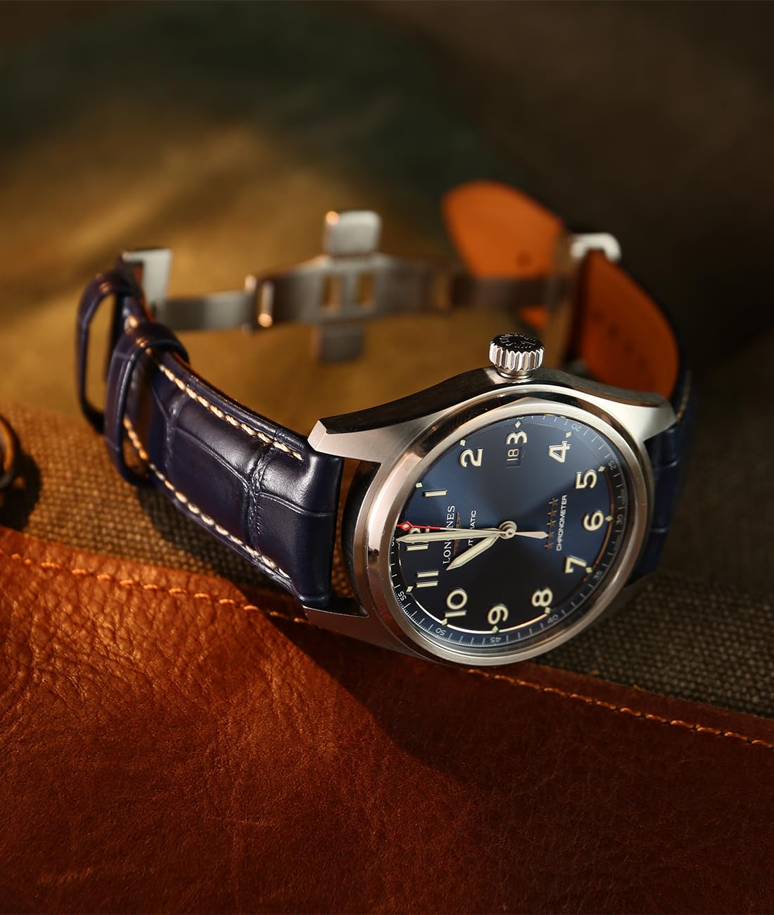 REZERO Leather Watch Bands for Men, Quick Release Watch Straps, Luxury Italian Alligator Grain Embossed Band Replacements 19mm 20mm 21mm 22mm