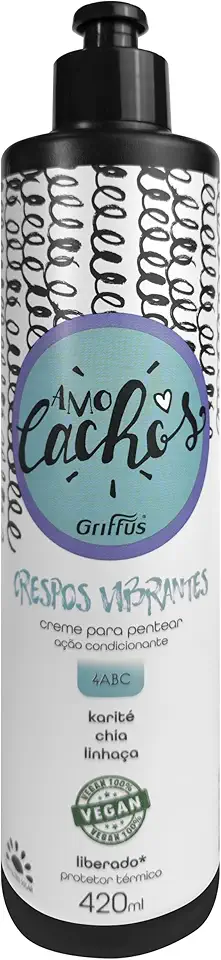 Griffus Amo Cachos Crespos Vibrantes Creme Para Pentear 420Ml