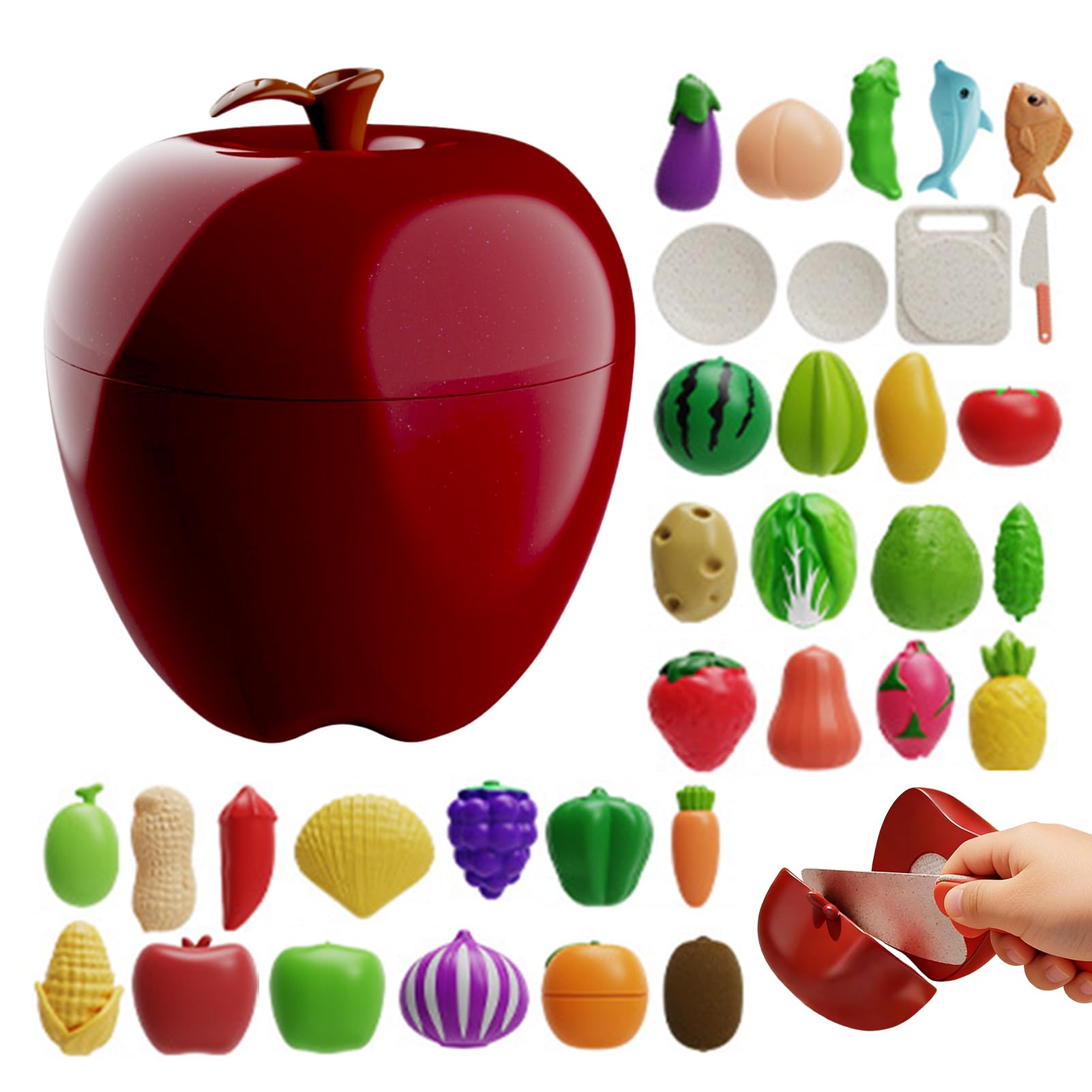 Juguetes de frutas para cortar Verduras falsas educativas