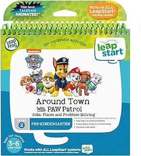 LeapFrog LeapStart 3D Around Town with PAW Patrol Book, Level 2