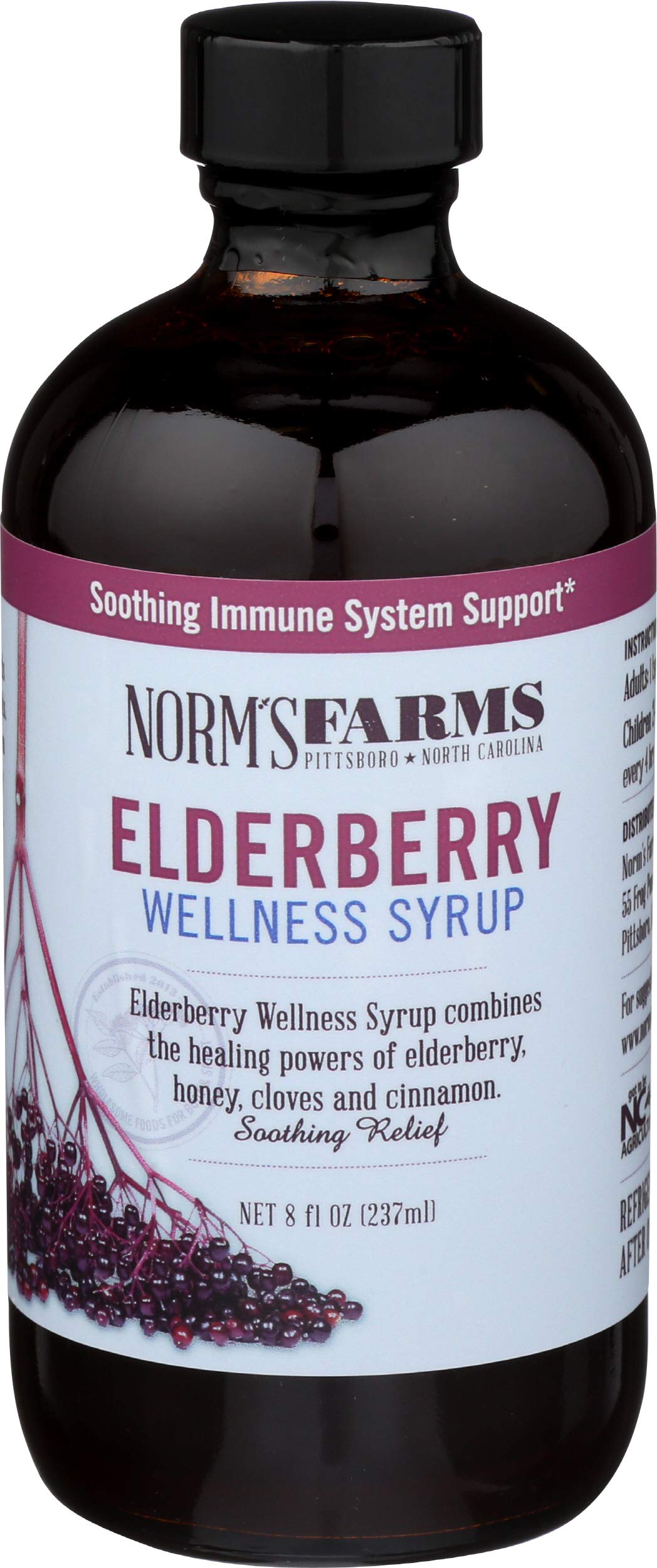 Norms Farms Elderberry Wellness Syrup, 8 Fz