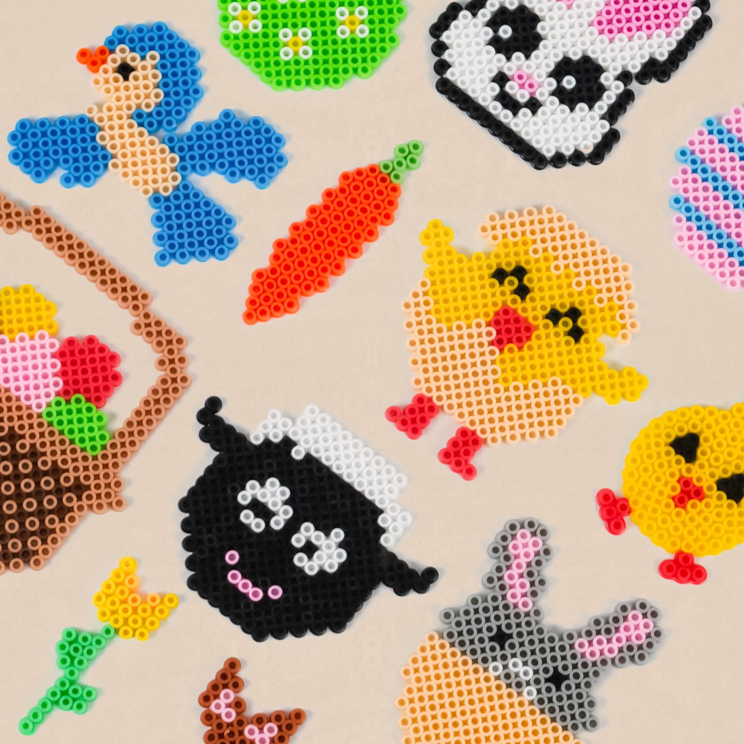 Set 4300 Perline Da Stirare 5 Mm Con 14 Modelli Fiori E Base Quadrata/esagonale, Regalo Creativo Per Bambini
