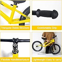 Vista 6 de GASLIKE 16 Inch Balance Bike for Big Kids Boys and Girls, No Pedal Sports Training Bicycle, Adjustable Seat Pneumatic Tires Quick Assembly