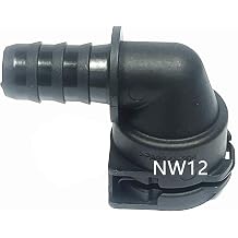 NW12 Coolant Hose Connector Adapter, Radiator Pipe Line Fitting, 90Joint