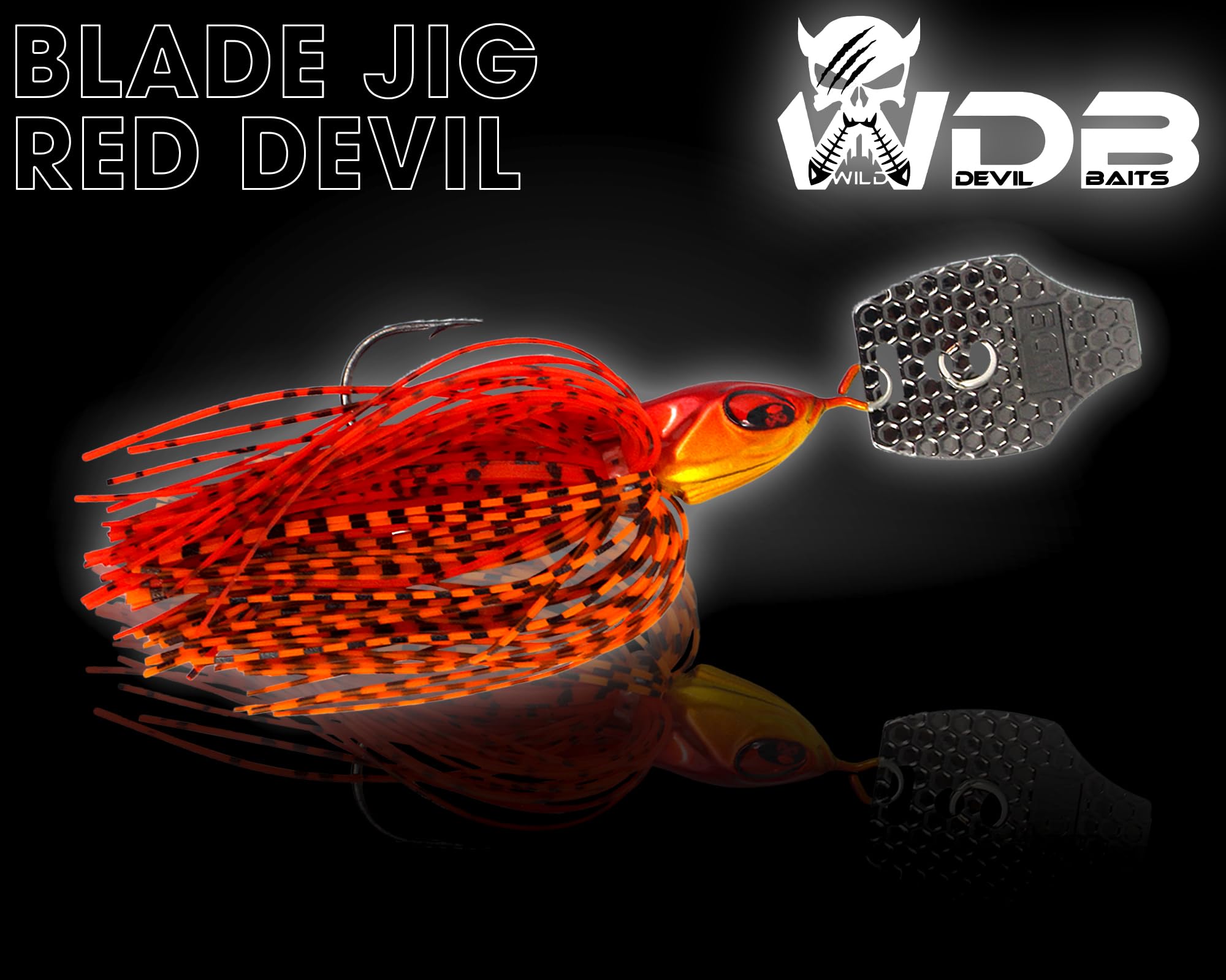 Angel-Berger Wild Devil Baits Blade Jig Chatterbait - Esca artificiale per pesce persico, luccio, lucioperca