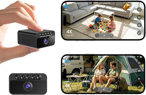 Mini Camera de Surveillance Sans Fil 4K 