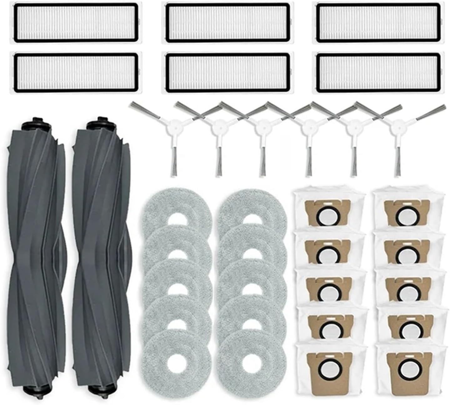 ABBZ-Compatible For Dreame L10s Ultra / L10 Ultra Replacement Parts Accessories Roller Side Brush Hepa Filter Mop Cloth Dust Bags