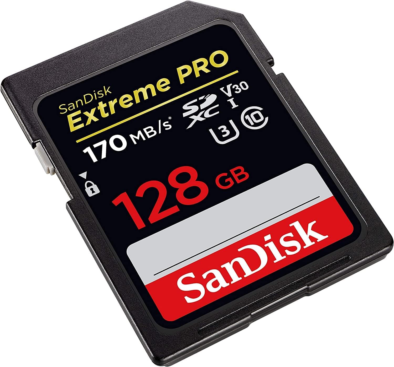 Sandisk 128GB SecureDigital Extreme PRO SDXC UHS-I Card C10,U3,V30 170MB/s - Pack of 2 - with Memory Card Reader