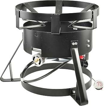 King Kooker 1700A 17-1/2-Inch Portable Propane Outdoor Cooker with Cast Iron Burner (pots Sold separatley: 5920A, 5940A)