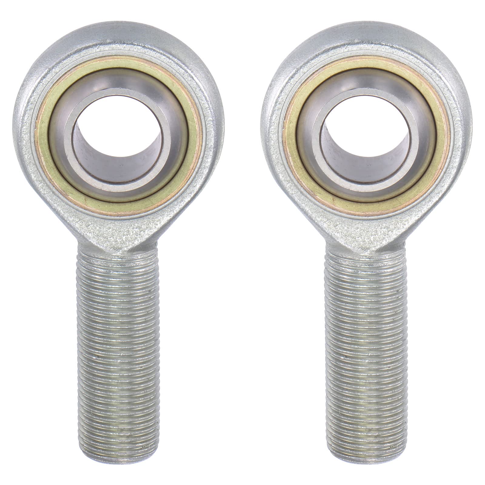 uxcell 2pcs SA18TK POSA18 Spherical Rod End Bearing 18mm Bore Self-Lubricated Joint Bearing M18x1.5 Right Hand Male Thread Connector