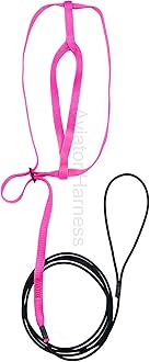 The AVIATOR Pet Bird Harness and Leash: X-Large Pink