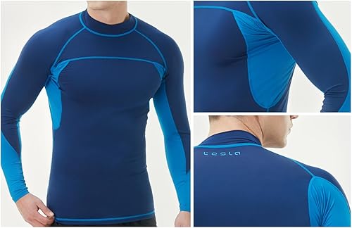 Miniatura 6 de TSLA - Camiseta de protección para hombre, con FPU 50+, de manga larga, con protección ultravioletaFPS y de secado rápido, para natación, surf