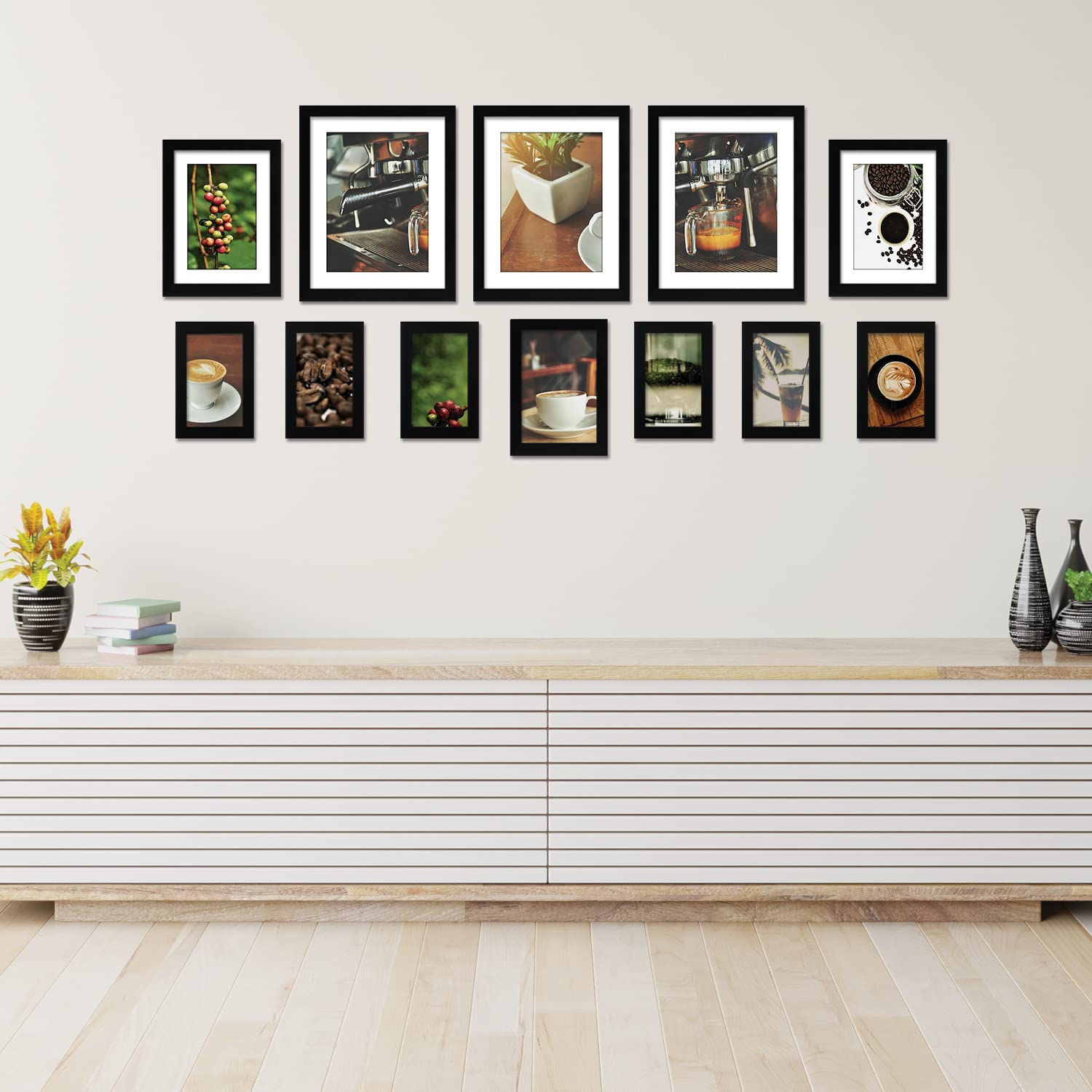 Amazon Brand - Solimo Synthetic Collage Photo Frame Set of 12 (4x6 Inch-6, 5x7 Inch-1, 6x8 Inch-2, 8x10 Inch-3) - Black Rectangular, Wall Mount (B0BW8LLKFB) Amazon Price History, Amazon Price Tracker