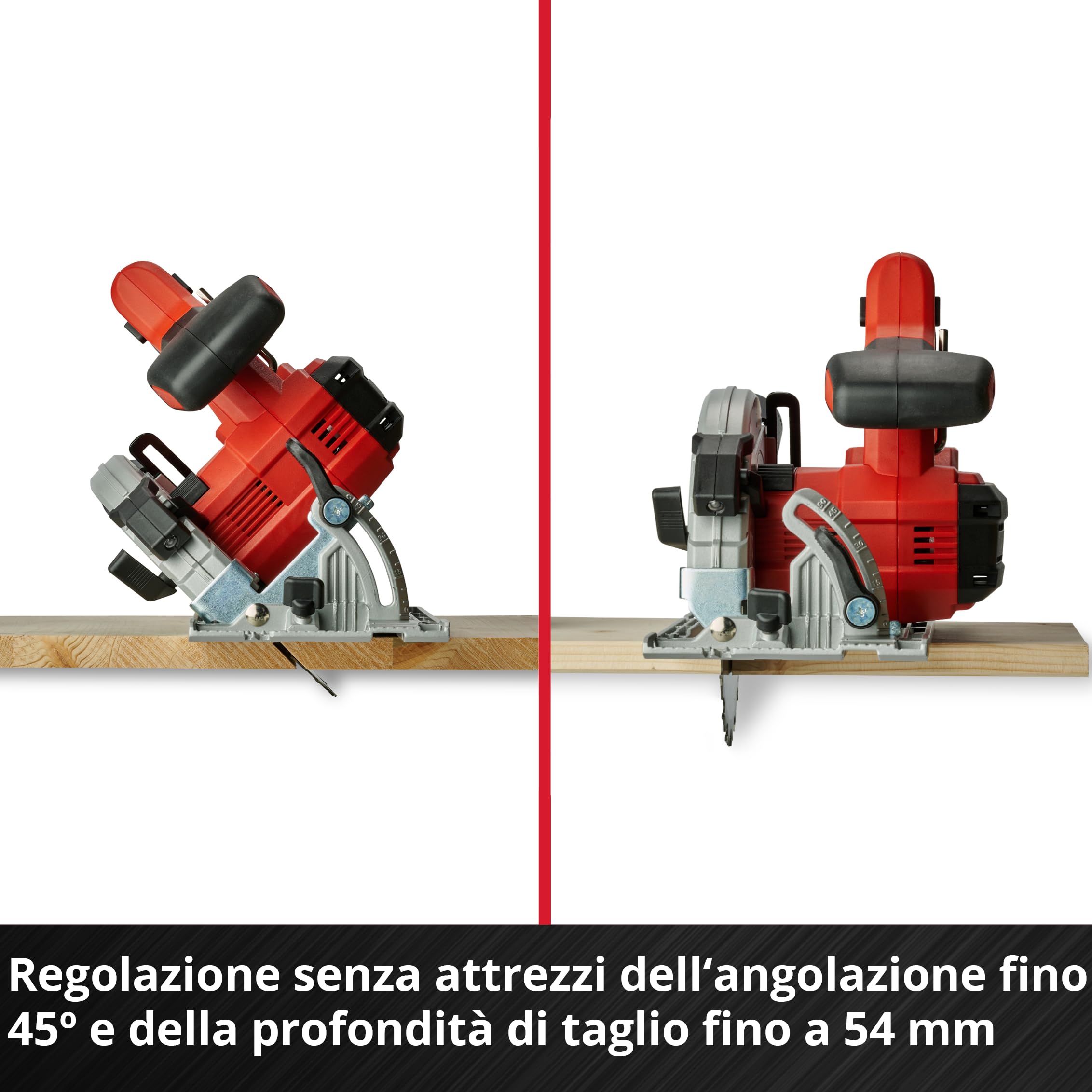 Einhell 4331207 Circolare Fili Te-CS 18/165-1 Li-Solo Power X-Change (Tavolo per Sega Realizzato in Alluminio, Montaggio Semplice Attrezzi, Fornito Senza Batteria o Carico)