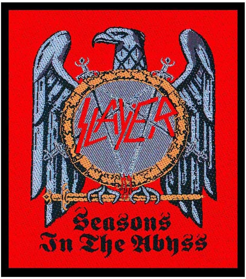 Slayer Patch Seasons Of The Abyss Eagle Logo Official Woven (10Cm X 10Cm) Size Accessory Size