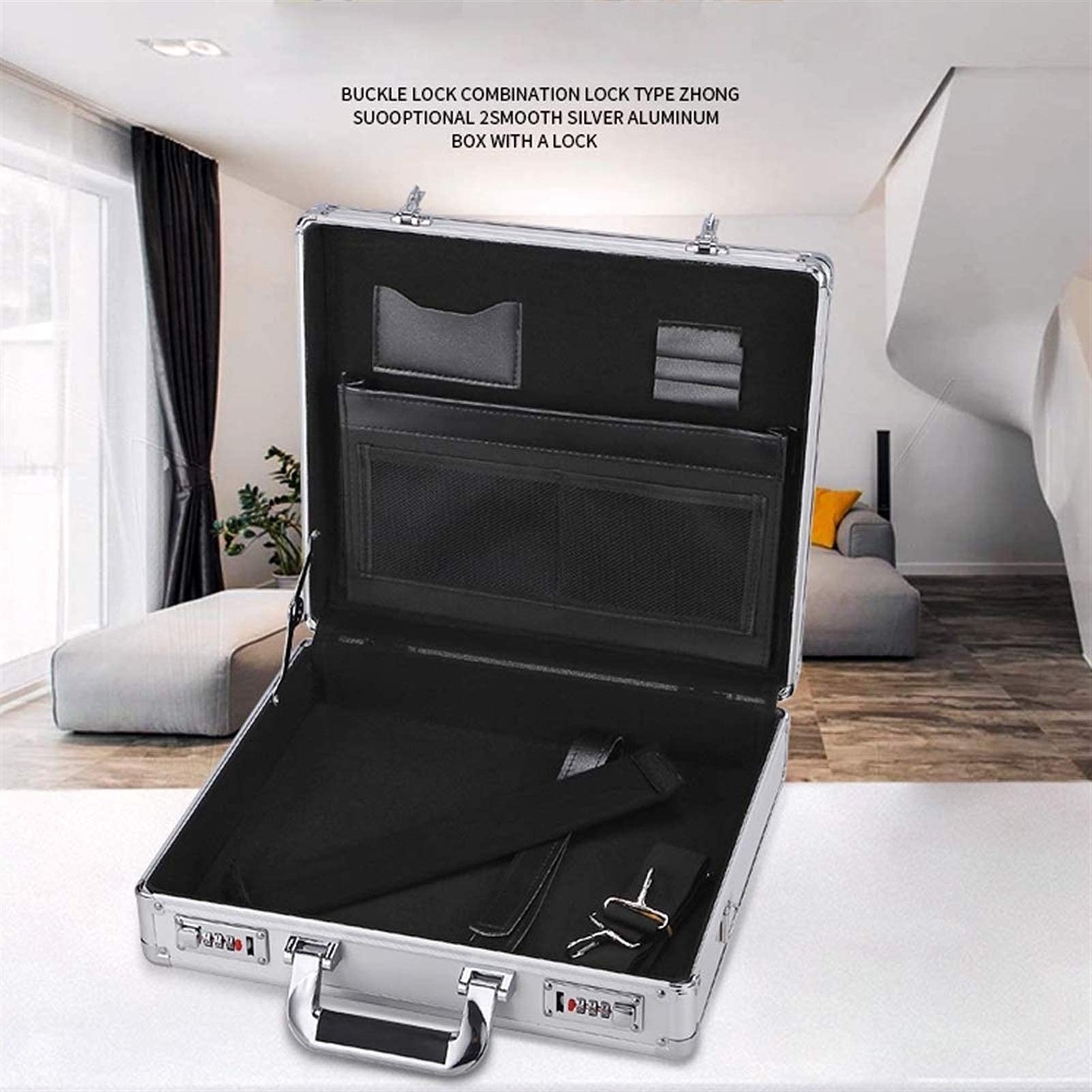 Caja Fuerte portátil: Caja de Seguridad con combinación de Viaje de Acero Personal con Apertura Superior para el automóvil, el Escritorio o el hogar