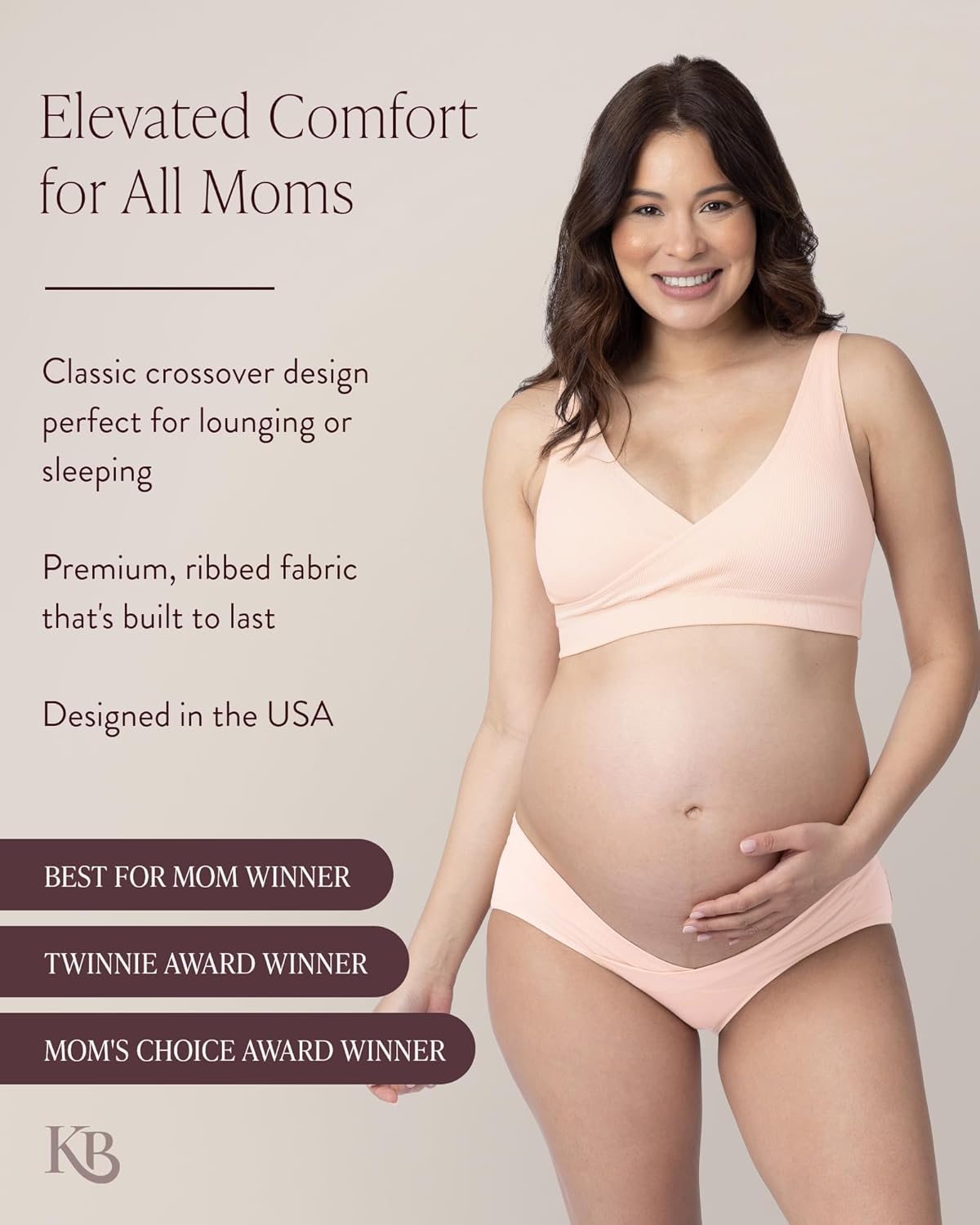 Kindred Bravely Sublime Adjustable Crossover Nursing Bra for Breastfeeding | Wireless Maternity - Image 2