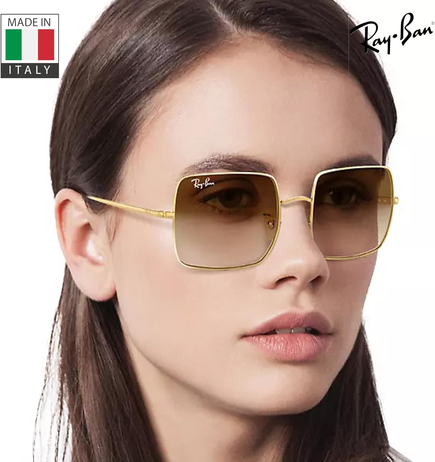 Ray-Ban RB1971 SQUARE 1971 CLASSIC Square Shaped Sunglasses for Men & Women with Official RAYBAN Eyewear Kit