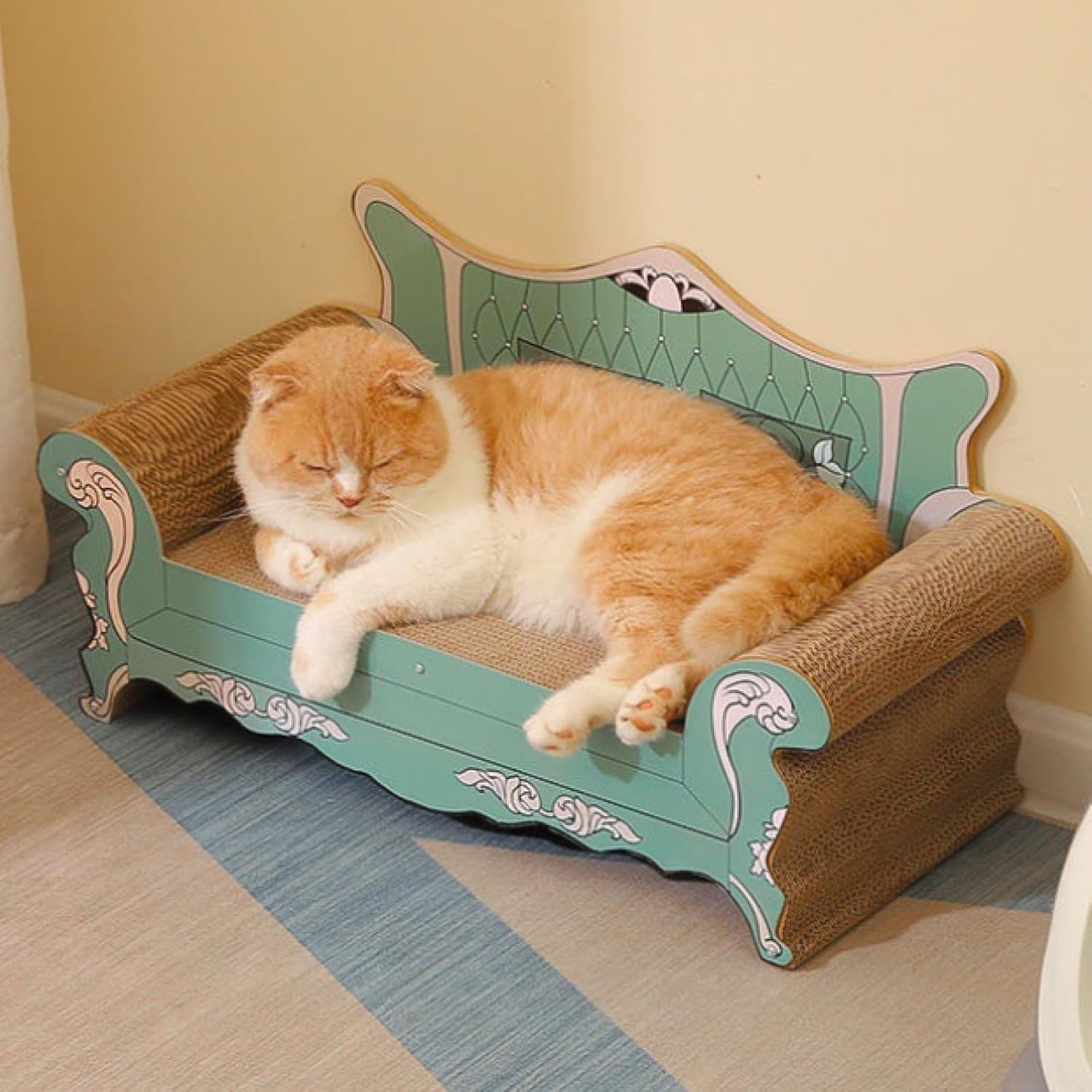 Cat Scratch Board Sofa nest Bathtub Corrugated Paper Durable and Non-lint wear-Resistant Vertical Claw Grinder cat Toys