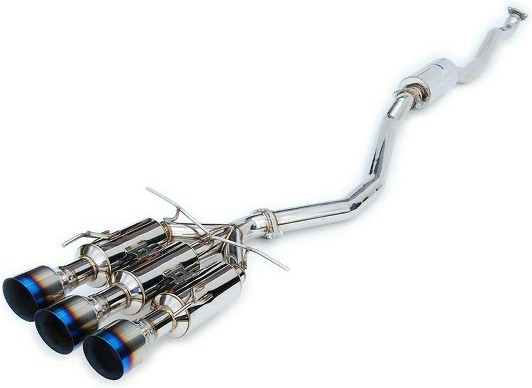 Gemini Cat-Back Exhaust w/Ti Burnt Tips for 2017+ Honda Civic Si Sedan