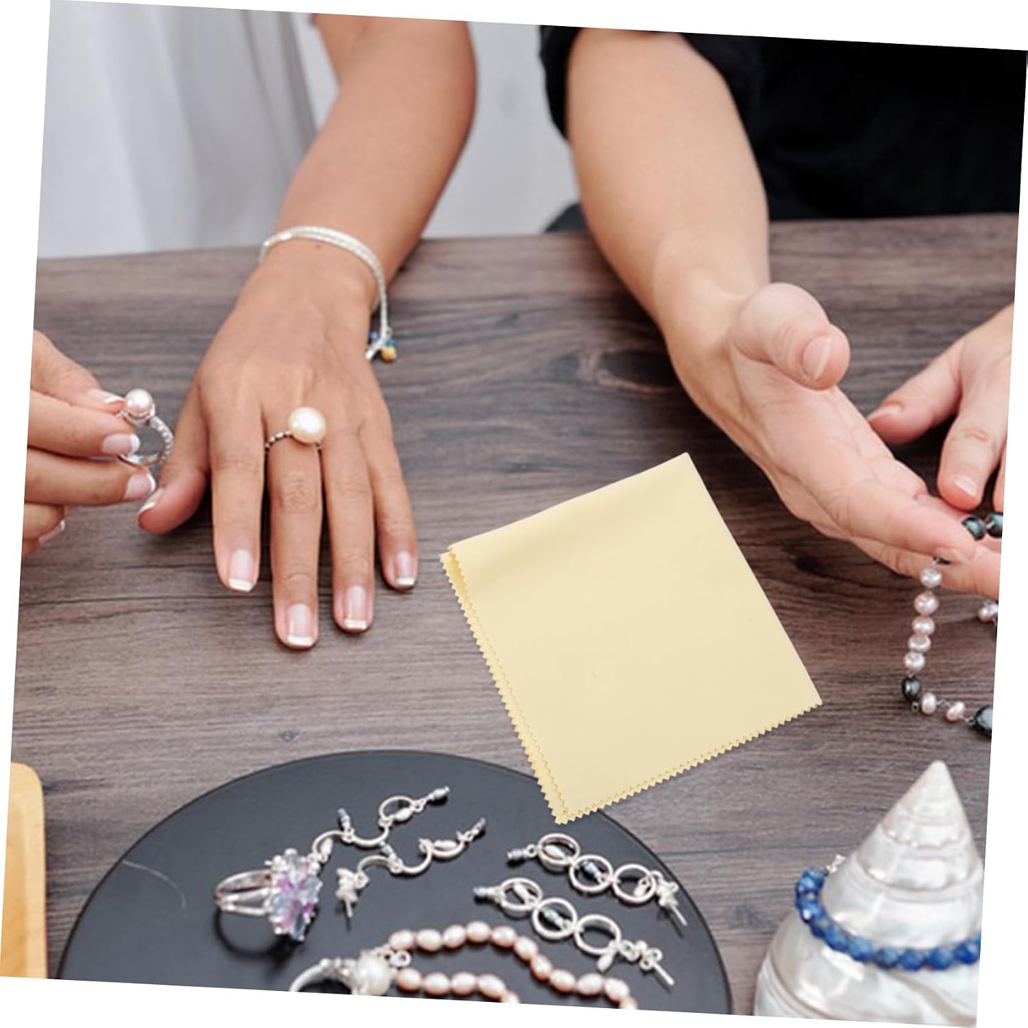 BESPORTBLE Silver Wiping Cloth Jewelry Rags Silver Polishing Cloth Cleaning Gold Polishing Cloth Cleaner Eyeglasses