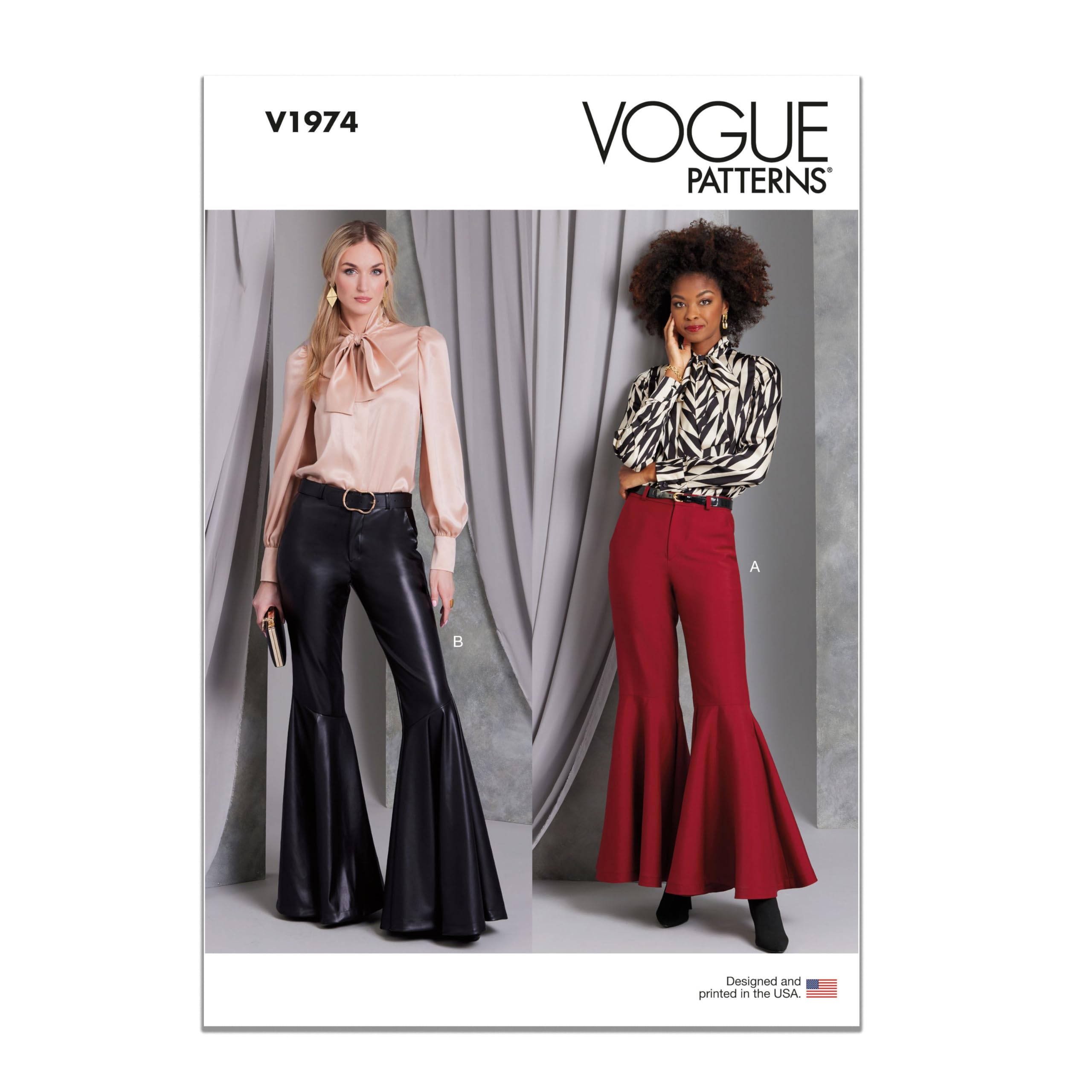 Pantalon pour femme Vogue V1974H5 un style chic au bureau