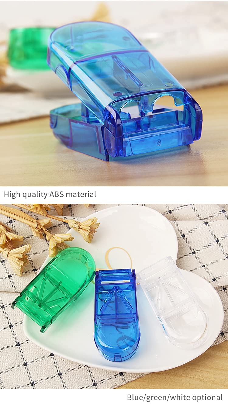 Madison Pill Cutter Crushers & Splitters Portable Plastic Pill Cutter Tablet Cutter Divider Medicine Organizer ABS High Grade (Blue) 1