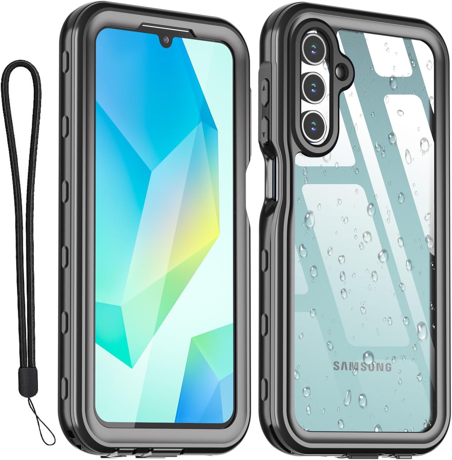 AICase Waterproof Case for Samsung Galaxy A16 Clear Snowproof,Dustproof and Shockproof,IP68 Certified Real 360 Full Body Protection Fully Sealed Underwater Cover for Samsung A16 5G