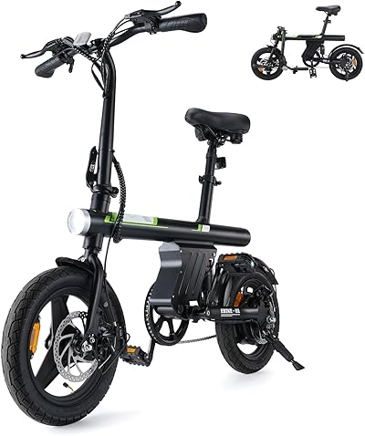 Finbike E Bike für Erwachsene, 7-Gang Elektrofahrräder mit Abnehmbar 7.8/13Ah Akku, 25 km/h,14/26 Zoll EBike für Herren Damen, Electric Bike mit Ablagen, Autolampen