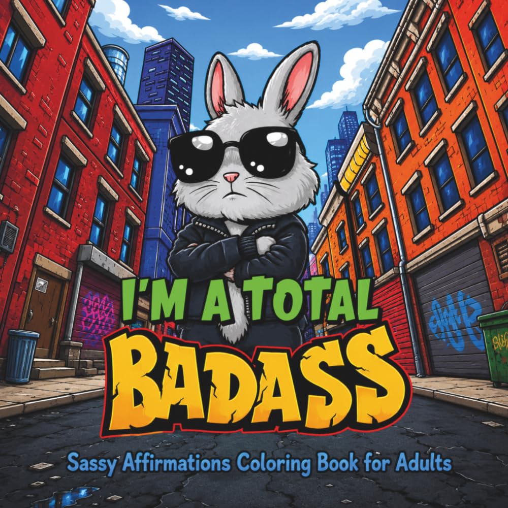 I'm a Total Badass: Sassy Affirmation Coloring Book for Adults