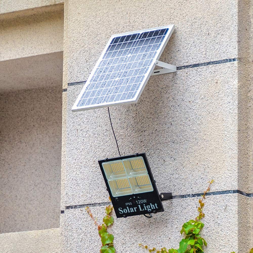 Zewnętrzna Lampa Ścienna, Solarna Lampa Ścienna, Energooszczędna, Wodoodporna, Ogrodowa, Do Oświetlenia Alejek, Lampa Uliczna Led 60 W, Solarna Lampa Przeciwpowodziowa 40 W