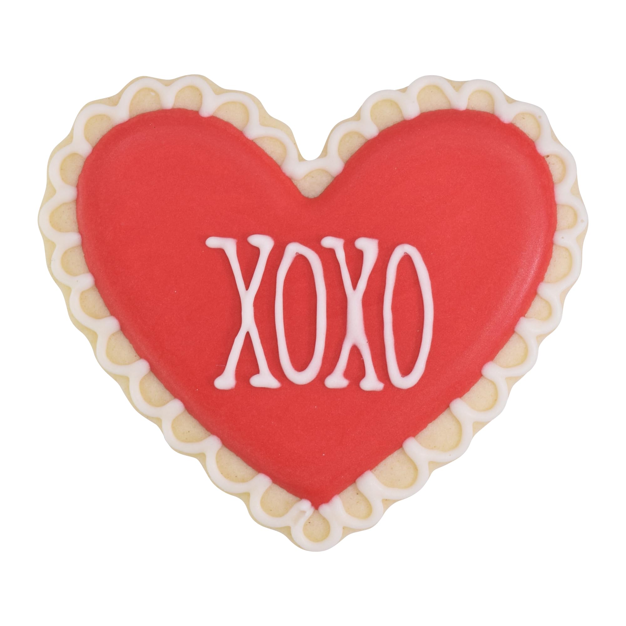 R y M corazón molde para galletas – estriado – 3 ½ "
