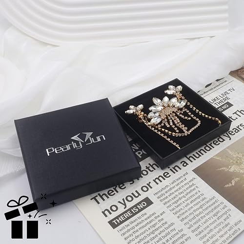 Miniatura 7 de PEARLY JUN Broches y alfileres para mujer, alfileres de solapa para mujer, clips de camisa, cadena para hombre, broches para trajes, alfiler de