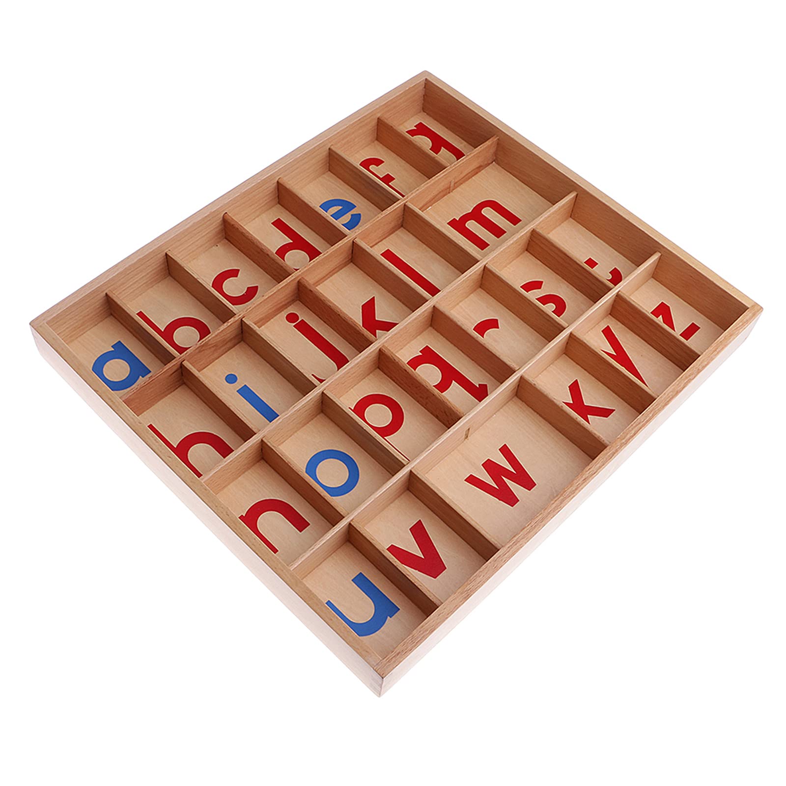 1 Pièce Alphabet Lettres Mobiles Blocs Magnétiques en Bois Objets d'apprentissage Materiel Éducatif Fonction Écrit Adapté Enfants, Boîte en Bois