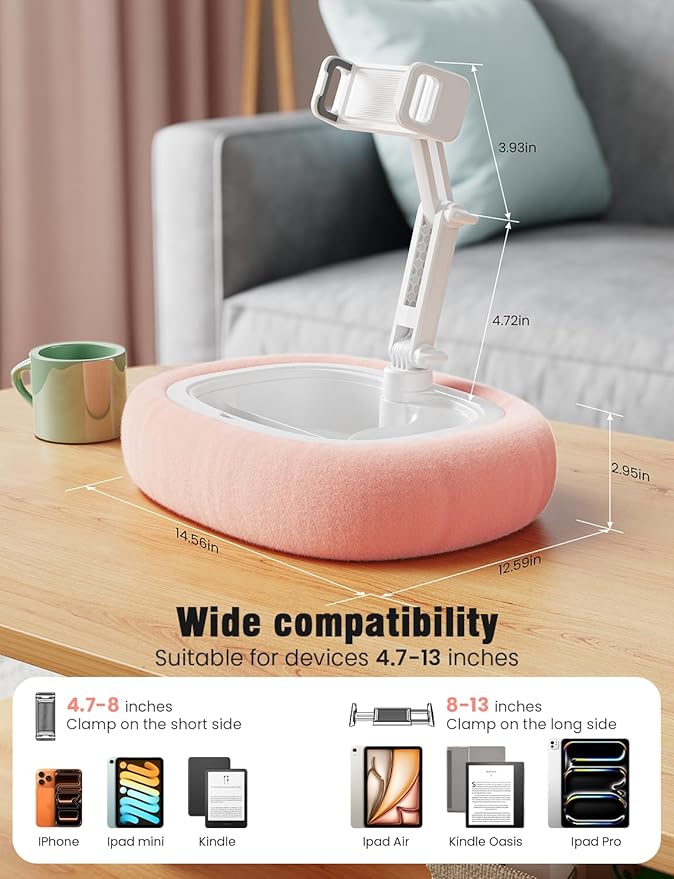 Soporte Almohada Tablet y Kindle Ajustable 4-13 Pulgadas miniatura 7