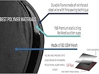 Vista 2 de ZONETECH Parasoles adhesivos para ventana lateral y trasera del automóvil, paquete de 3 unidades de malla de alta calidad, no necesita ventosas