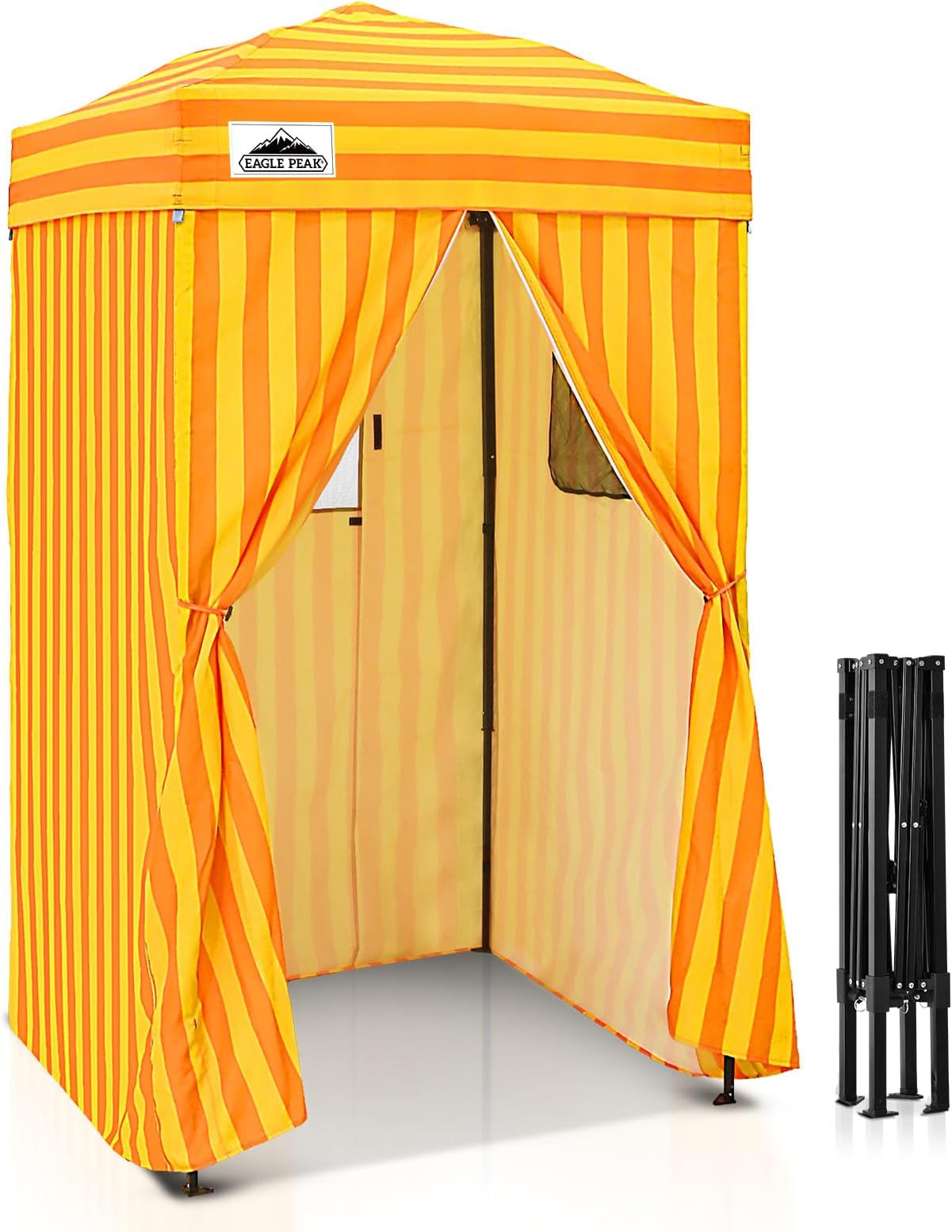 EAGLE PEAK 4x4 Pop Up Changing Tent, Outdoor Changing Room, Yellow/Orange