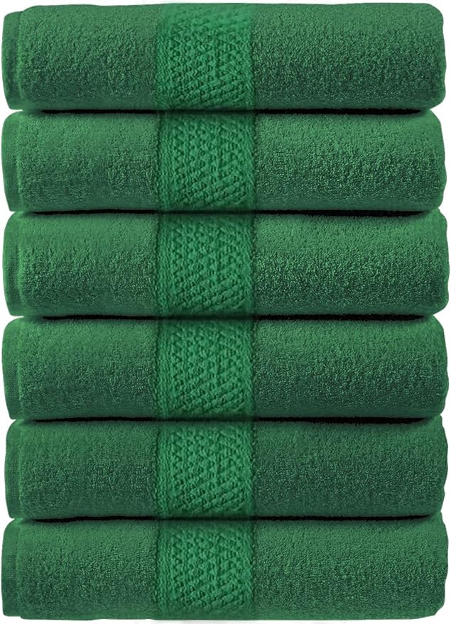 Canadian Linen Economy Color Hand Towels, 16x27 Inches, Soft Absorbent