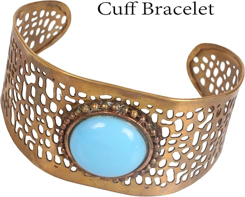 Sunsoul By Touchstone Indian bracelets for women mixed metal cuff crystal bracelet handcrafted wrist enhancer free size designer antique or gold tone