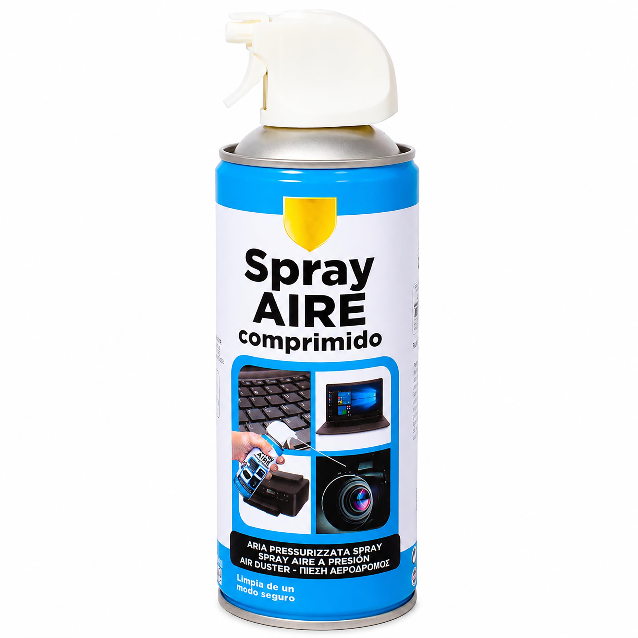 Spray de Aire Comprimido 400ml para Limpar Teclado, Ordenador, Cámara - Aire para Limpieza