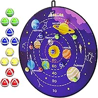 BooTaa 29 Inch Large Kids Dart Board with 12 Sticky Balls - Safe Indoor Outdoor Toy for Boys Girls Ages 3-12, Family Fun Birthday Gift