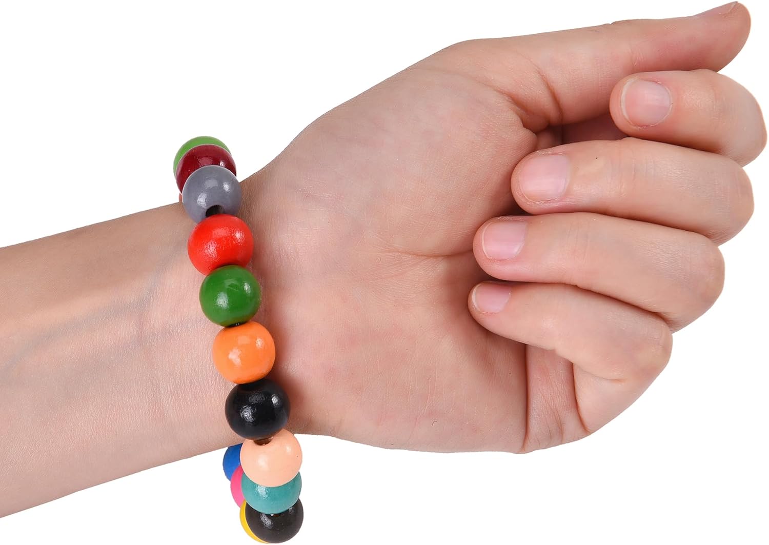 400PCS 12mm 20 Colors Colorful Round Wooden Beads for Craft Home Party Festival Decoration (Mixed Color 12mm) - Image 3