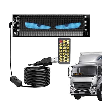 Amazon | 車用 LED電光掲示板 LEDディスプレイ 車の悪魔の目