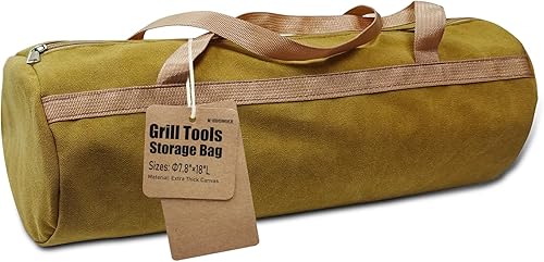 Bolsa de almacenamiento de herramientas para parrilla, adecuada para almacenamiento de utensilios de parrilla, bolsa de almacenamiento de accesorios